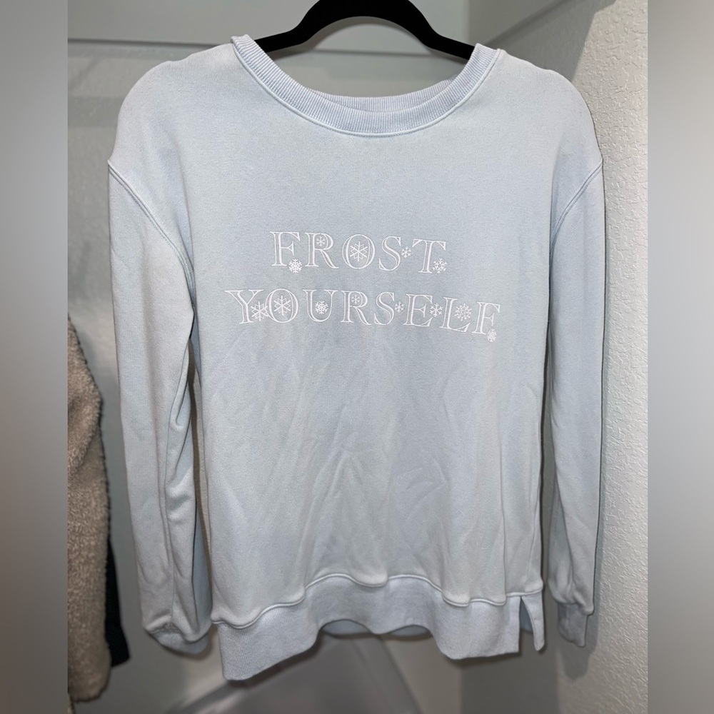 Blue Christmas Sweatshirt - Frost Yourself